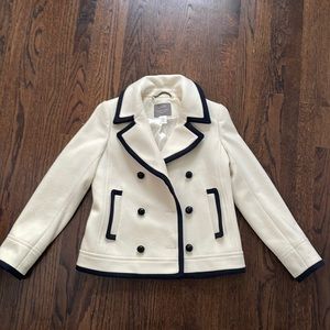 LIKE NEW - J Crew Peacoat, wool, fully lined, size 6